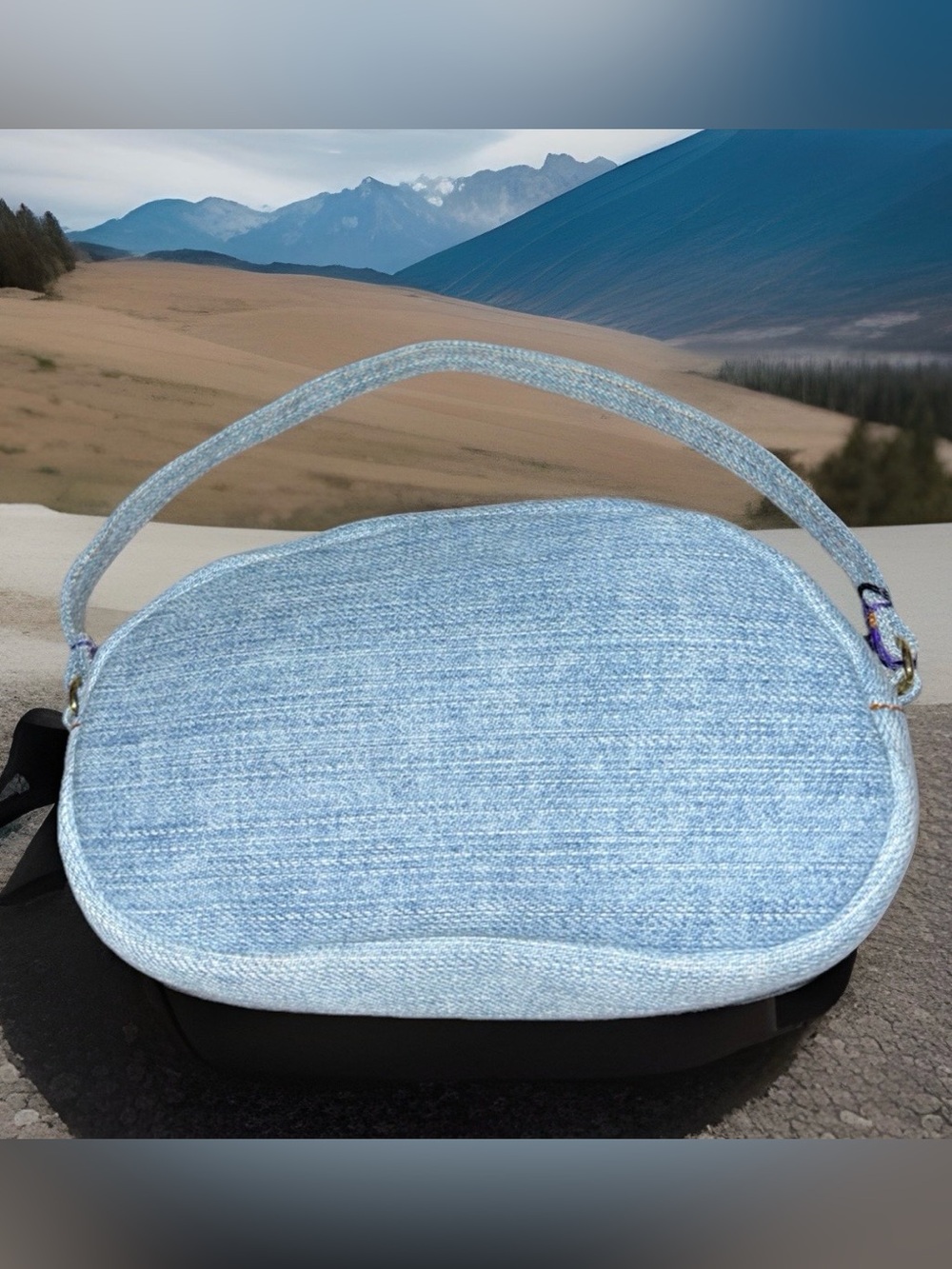 Dolce & Gabbana NWT Denim Gem Stone Handbag with Dust bag - Picture 2 of 11